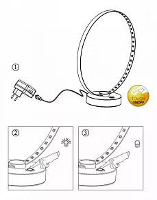 Настольная лампа декоративная Globo Bague 28000