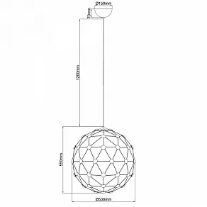 Подвесной светильник Divinare Cristallino 1610/02 SP-60