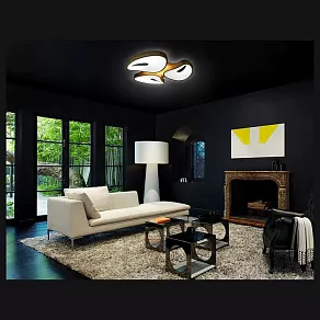 Накладной светильник Ambrella Orbital Granule FG2083 WH 96W+12W D730*690