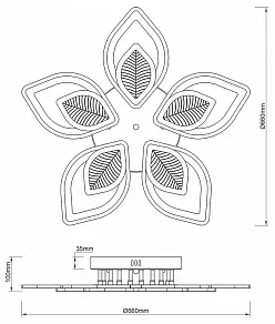 Потолочная люстра Escada Anise 10288/10LED