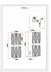 Бра Moderli Prismique V11711-WL