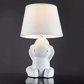 Настольная лампа декоративная Escada Monkey 10176/T White