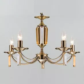 Подвесная люстра Eurosvet Volare 60087/5 античная бронза