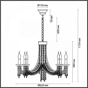 Подвесная люстра Odeon Light Capel 5063/6