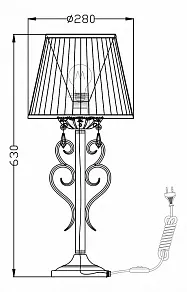 Настольная лампа декоративная Maytoni Triumph ARM288-22-G