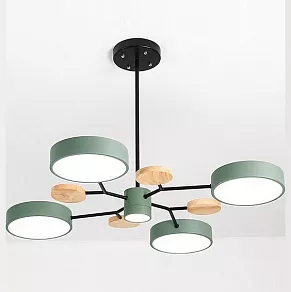 Люстра на штанге Imperiumloft Meade Lamps Green MEADE-01