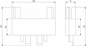 Соединитель линейный для треков Elektrostandard Flat Magnetic a063739