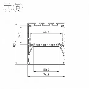Профиль универсальный Arlight ARH-POWER 036349
