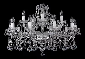Подвесная люстра Bohemia Ivele Crystal 1413 1413/10_5/300/Ni/Balls