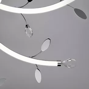 Потолочная люстра Eurosvet Willow 90128/10 хром 90W