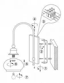 Бра Globo Nostalgika 6900-1W