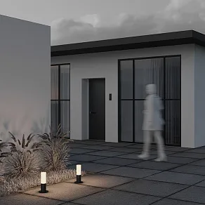 Наземный низкий светильник Maytoni Willis O418FL-01B