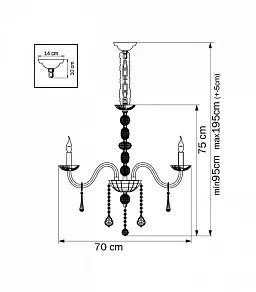 Подвесная люстра Lightstar Crista 722064