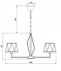 Подвесной светильник Vele Luce Si VL2191L06