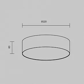 Накладной светильник Maytoni Zon C032CL-24W3K-RD-B