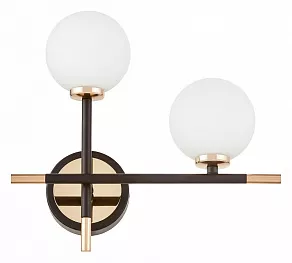 Бра LUMINA DECO Marsiada LDW 6033N-2 RT BK+F.GD