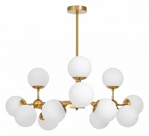 Люстра на штанге LUMINA DECO Zodiak LDP 160-12 MD+WT