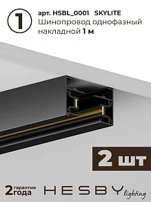 Комплект трековый Hesby Lighting Skylite №5 HSBL_kompl_S005_NL2B3K