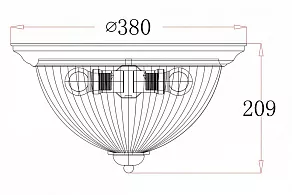 Накладной светильник Freya Planum FR2913-CL-02-BZ