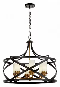 Подвесная люстра LUMINA DECO Astila LDP 1242-6 BK+MD