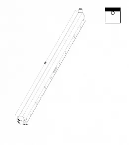 Встраиваемый светильник Maytoni Basis TR030-4-24W3K-WW-DS-B