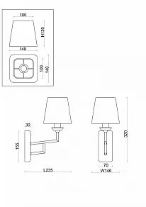 Бра Freya Viva FR5266WL-01CH