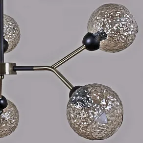 Люстра на штанге ILLUMICO  IL0268-6PSQ-79 BK AB