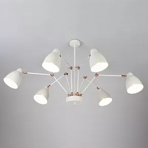 Люстра на штанге Eurosvet Loft 70084/6 белый