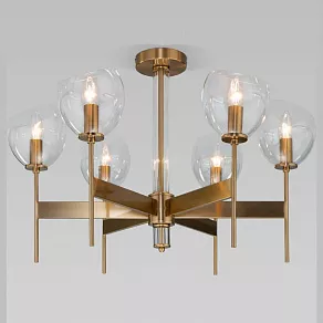 Люстра на штанге Eurosvet Arrista 60130/6 латунь Smart