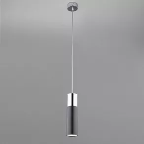 Подвесной светильник Eurosvet Double Topper 50135/1 LED хром/черный 12W