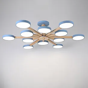 Люстра на штанге Imperiumloft TURNA Blue TURNA-B01