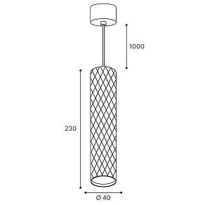 Подвесной светильник Wolta Piccole WSL-MR11/P17BG