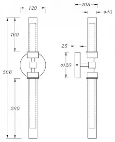 Бра Maytoni Stelo MOD116WL-L7BS3K