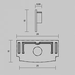 Заглушка для профиля Maytoni  642013