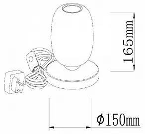 Настольная лампа декоративная Lucide Tamino 2767/12/31