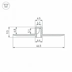 Профиль встраиваемый Arlight FANTOM 052377
