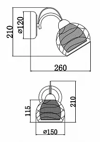 Бра Freya Nikki FR5052-WL-01-W