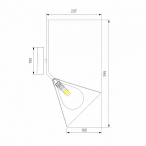 Бра Eurosvet Enigma 70161/1 черный
