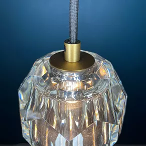 Подвесной светильник Imperiumloft Rh Boule De Cristal Single Rod Pendant Brass 40.1543