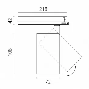 Светильник на штанге Lightstar Alta Base A5246TRIAC