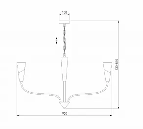 Подвесная люстра Eurosvet Rhyton 60167/8 никель