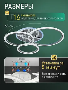 Потолочная люстра Natali Kovaltseva  LED LAMPS 81473