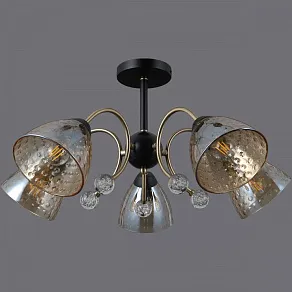 Люстра на штанге ILLUMICO  IL0230-5CSQ-29 BK AB