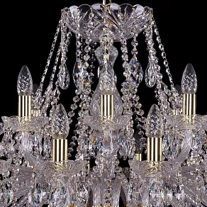 Подвесная люстра Bohemia Ivele Crystal 1413 1413/20+10/400/G