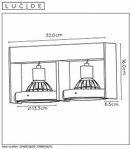 Спот Lucide Griffon 22969/24/31