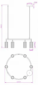 Подвесная люстра Moderli Cora V11603-6P