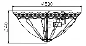Накладной светильник Maytoni Diamant 8 DIA901-PT50-G