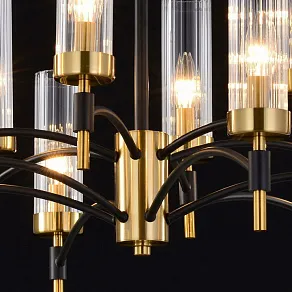 Люстра на штанге ILLUMICO BRASS TUBO IL5177-6+6PLS-29 BRASS TUBO