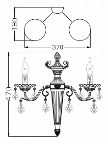 Бра Maytoni Vivaldi ARM400-02-R