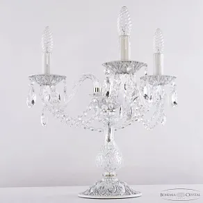 Настольная лампа декоративная Bohemia Ivele Crystal AL1602 AL16302L8/3/141-37 WMN